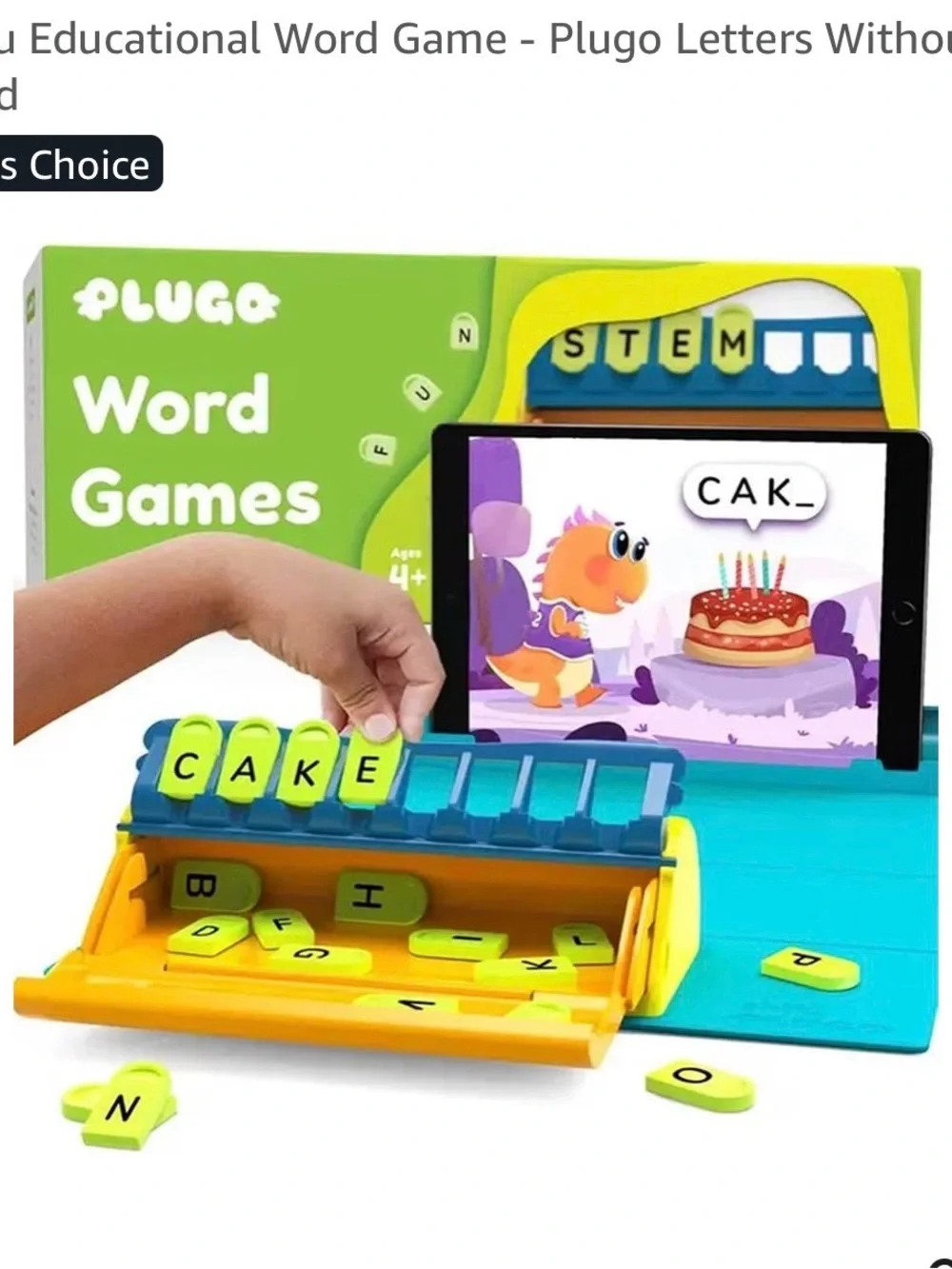 Plugo Kids Gamepad & Learning Kit Set - Blue